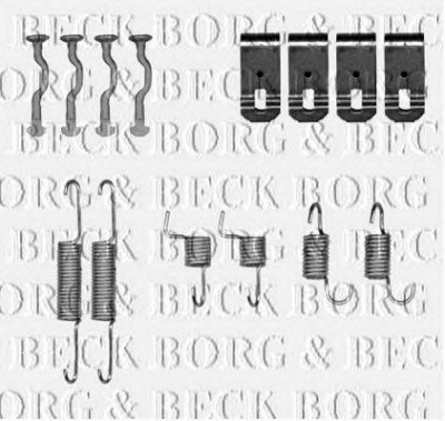 BORG & BECK bbk6191 -  Комплектующие, колодки дискового тормоза
